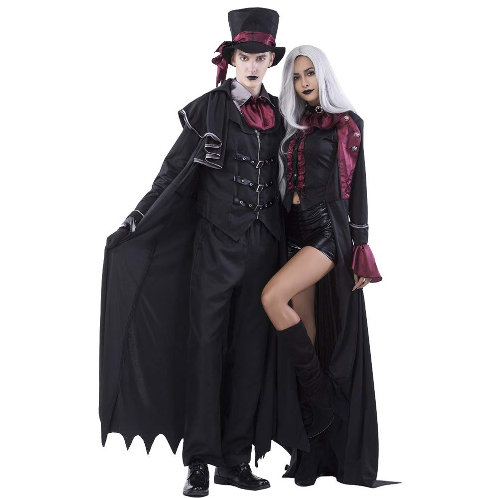 Amazon.co.jp: ロモハナガ ハロウィン衣装 魔女 仮装 伯爵 悪魔 女王